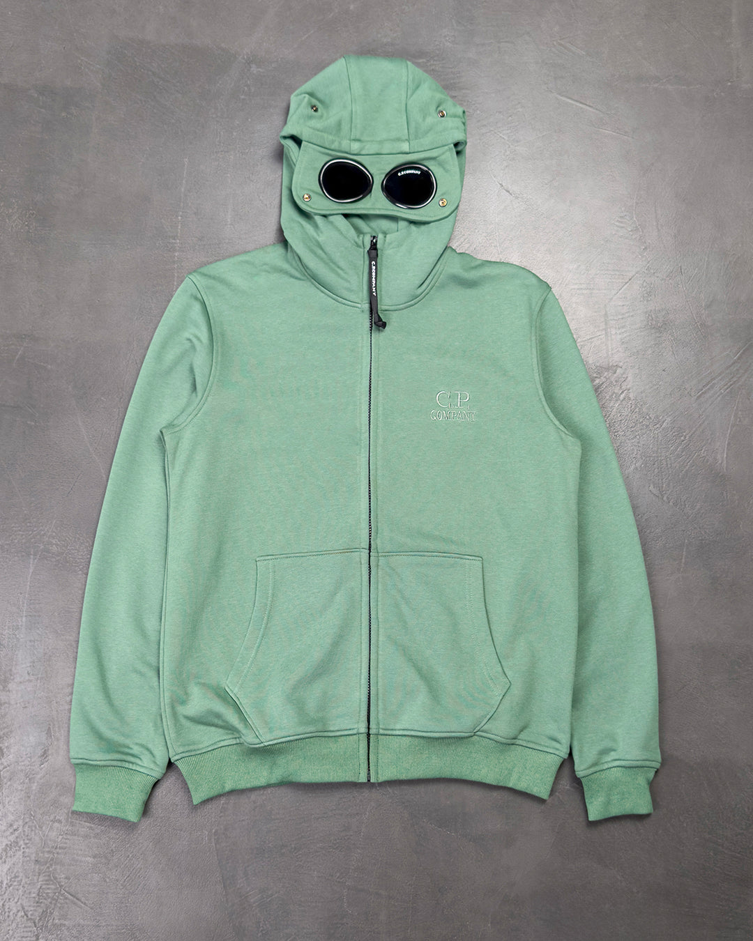 C.P. Company Goggle Zip Hoodie Green