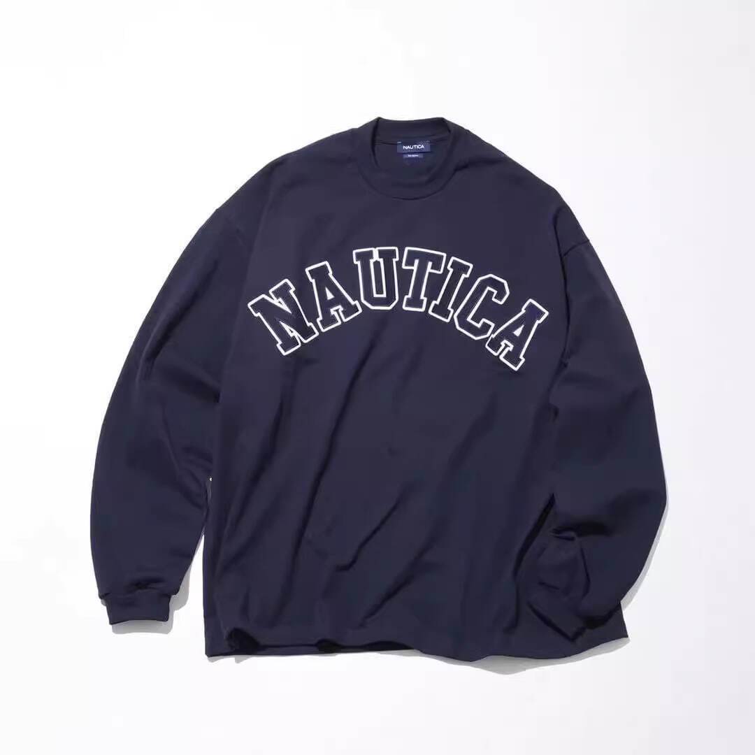 NAUTICA Logo Long Sleeve Navy