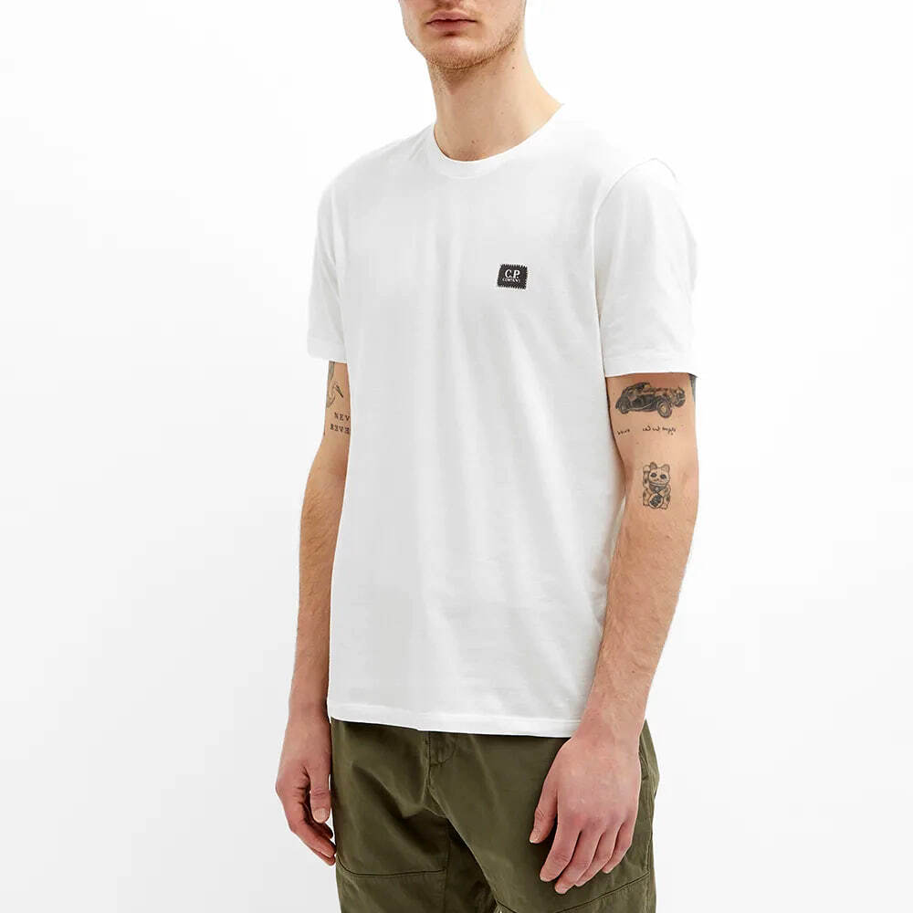 C.P. COMPANY Jersey Small Label T-shirt White