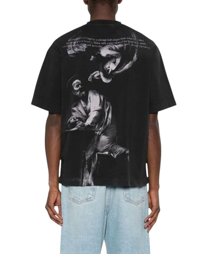 OFF-WHITE S.Matthew Skate T-Shirt Washed Black