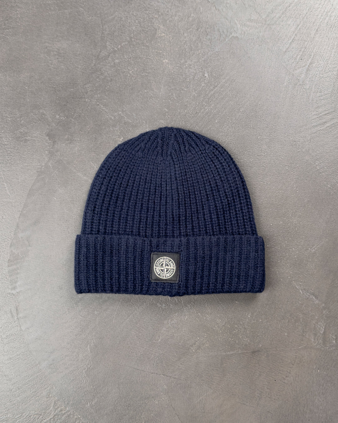 N10B5 Wool-Knit Beanie Hat Dark Blue SI0112-DBL