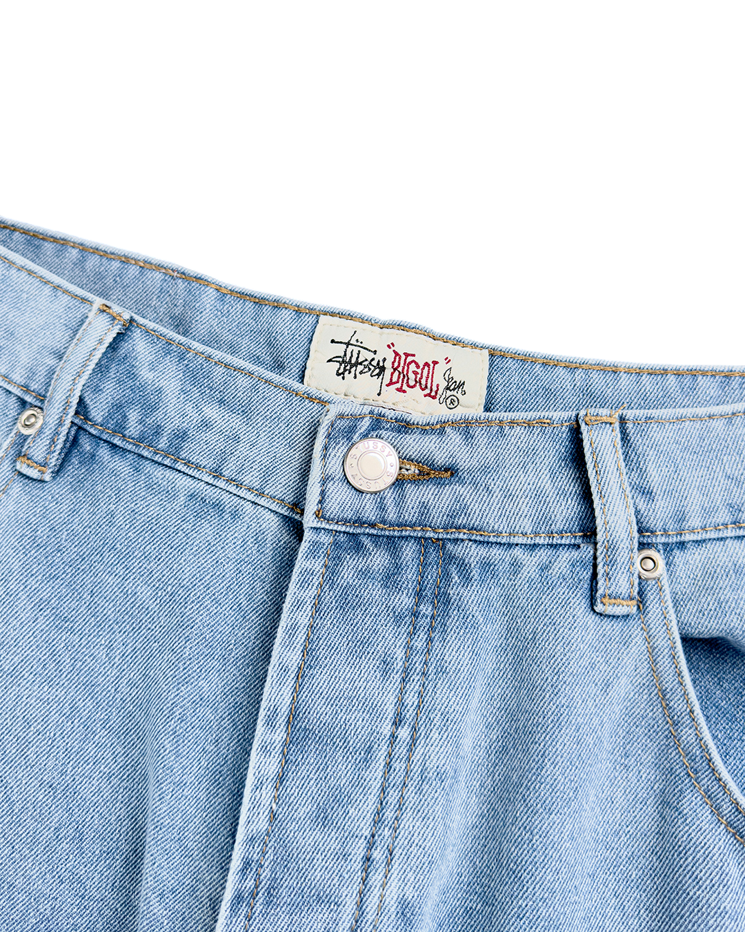 STUSSY SS-Link Big Ol' Jeans Light Blue - UNIFORM
