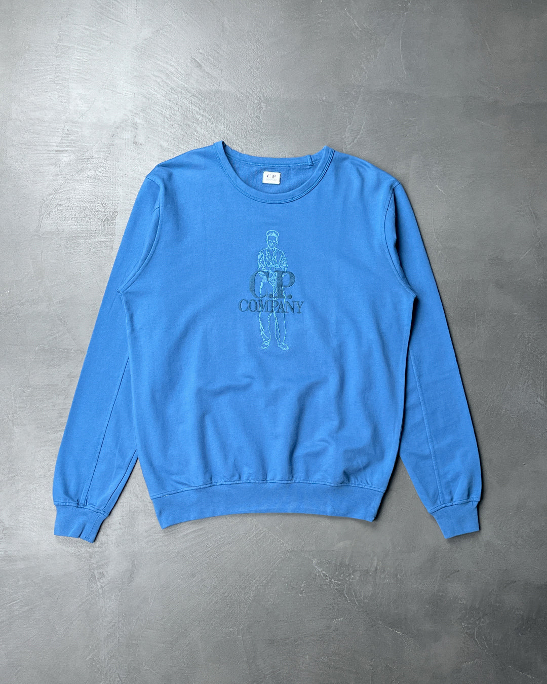 C.P. Company Embroidery Sweatshirt Blue