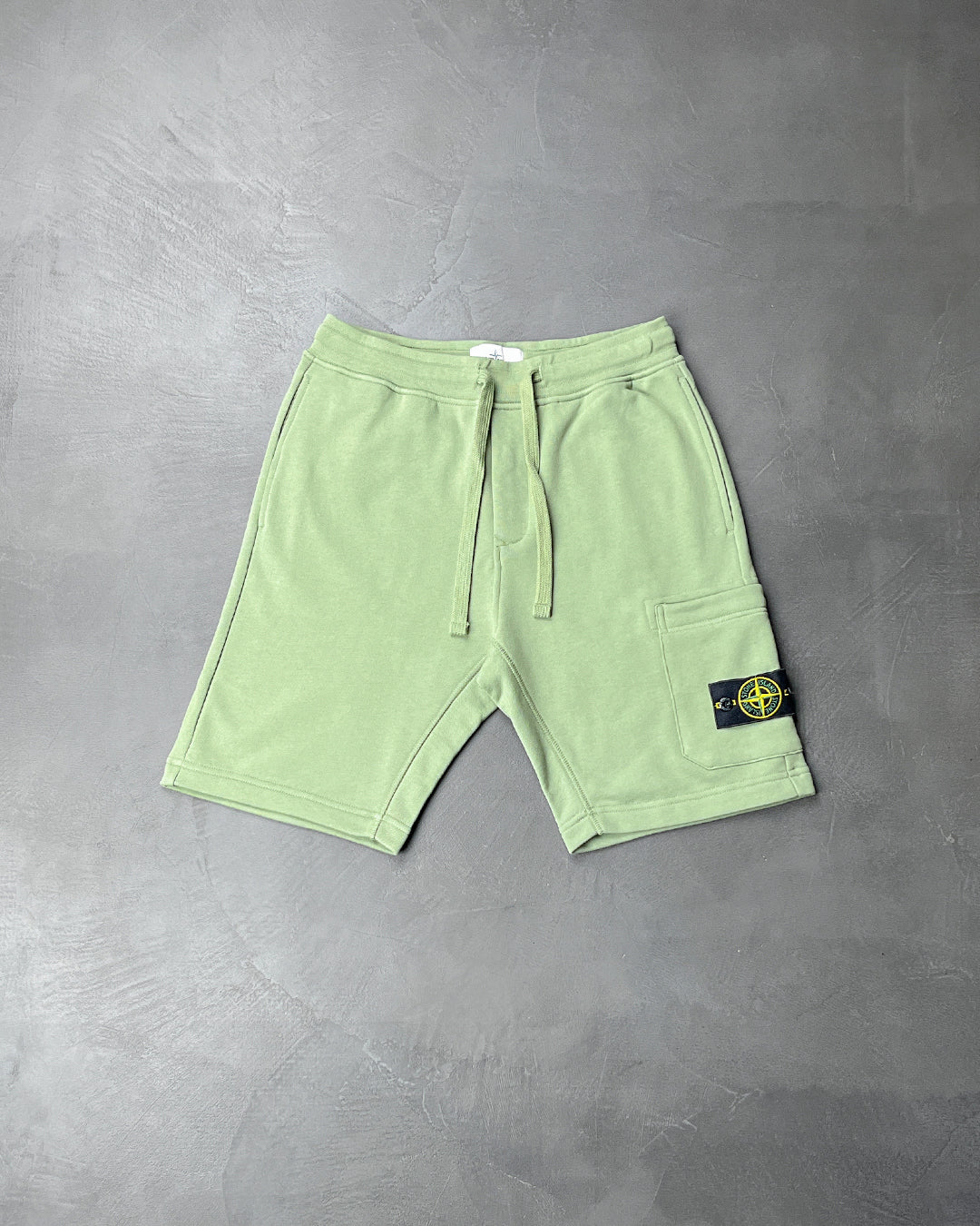 64651 Garment-Dyed Cotton Shorts Sage Green SI0167-SGN