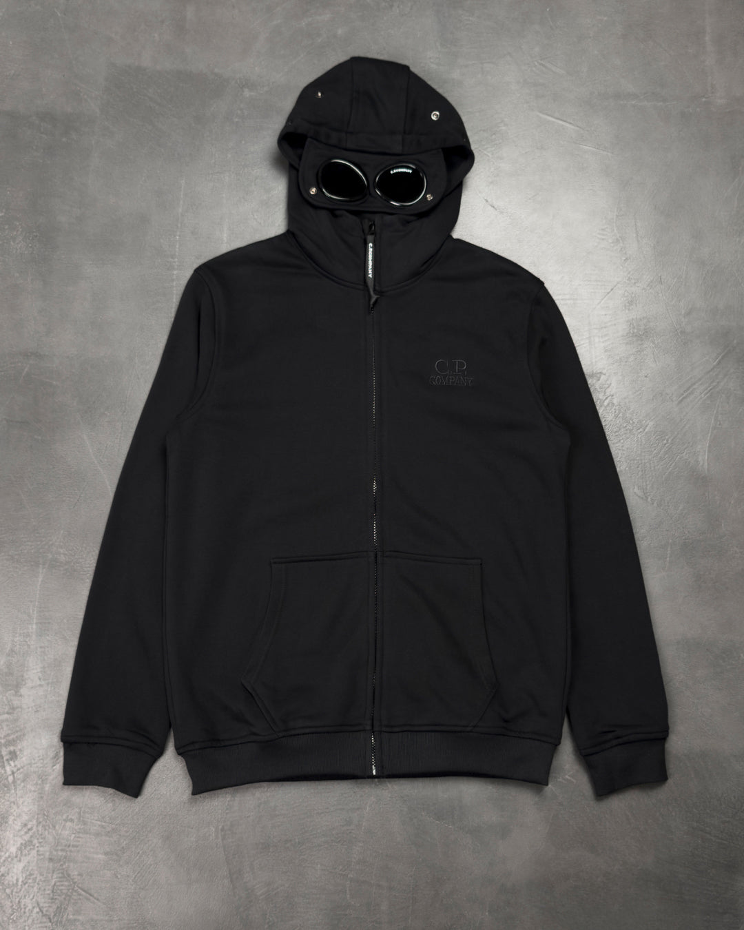 C.P. Company Goggle Zip Hoodie Black