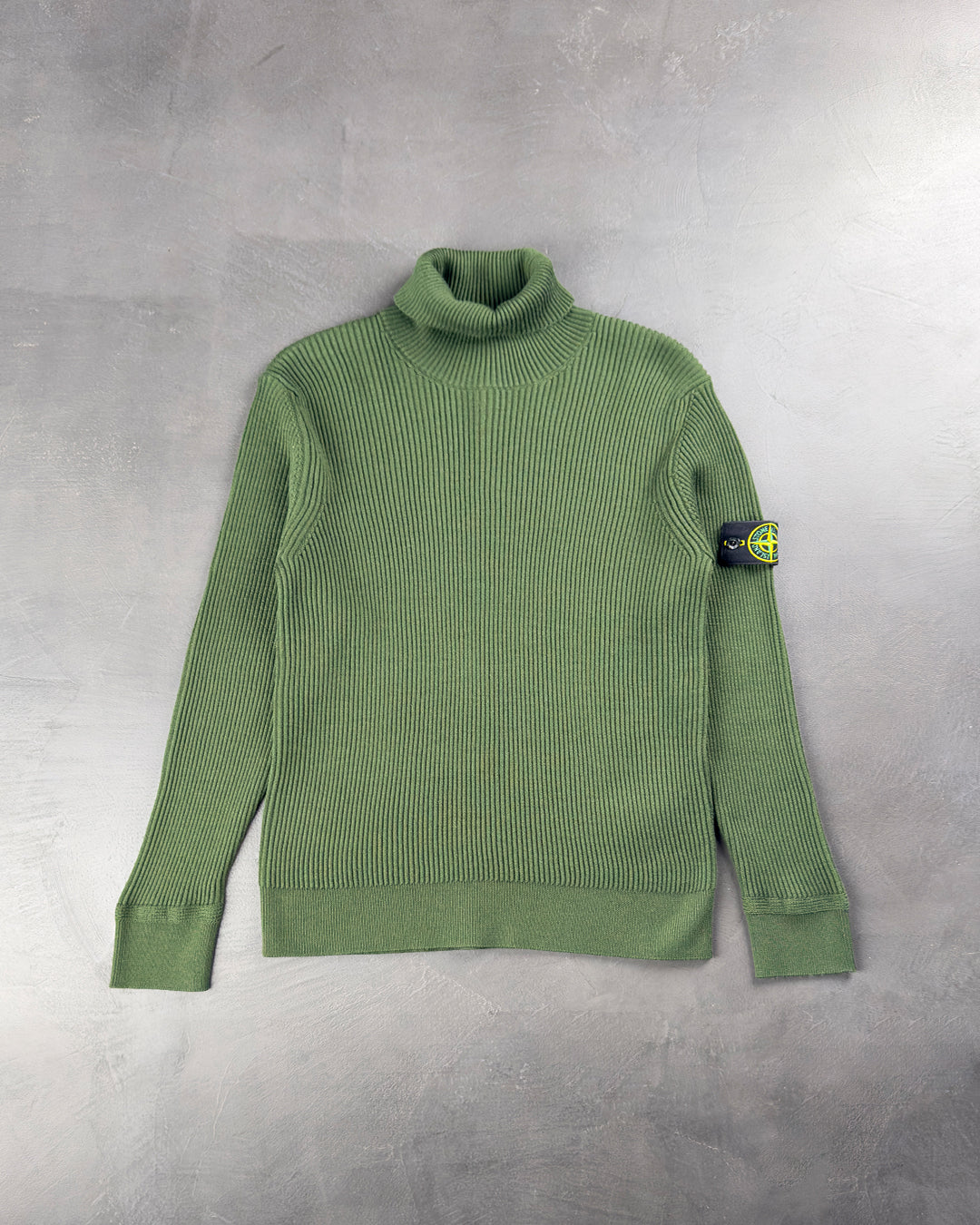 552C2 Turtle Neck Knit Sweater Olive SI0181-OL