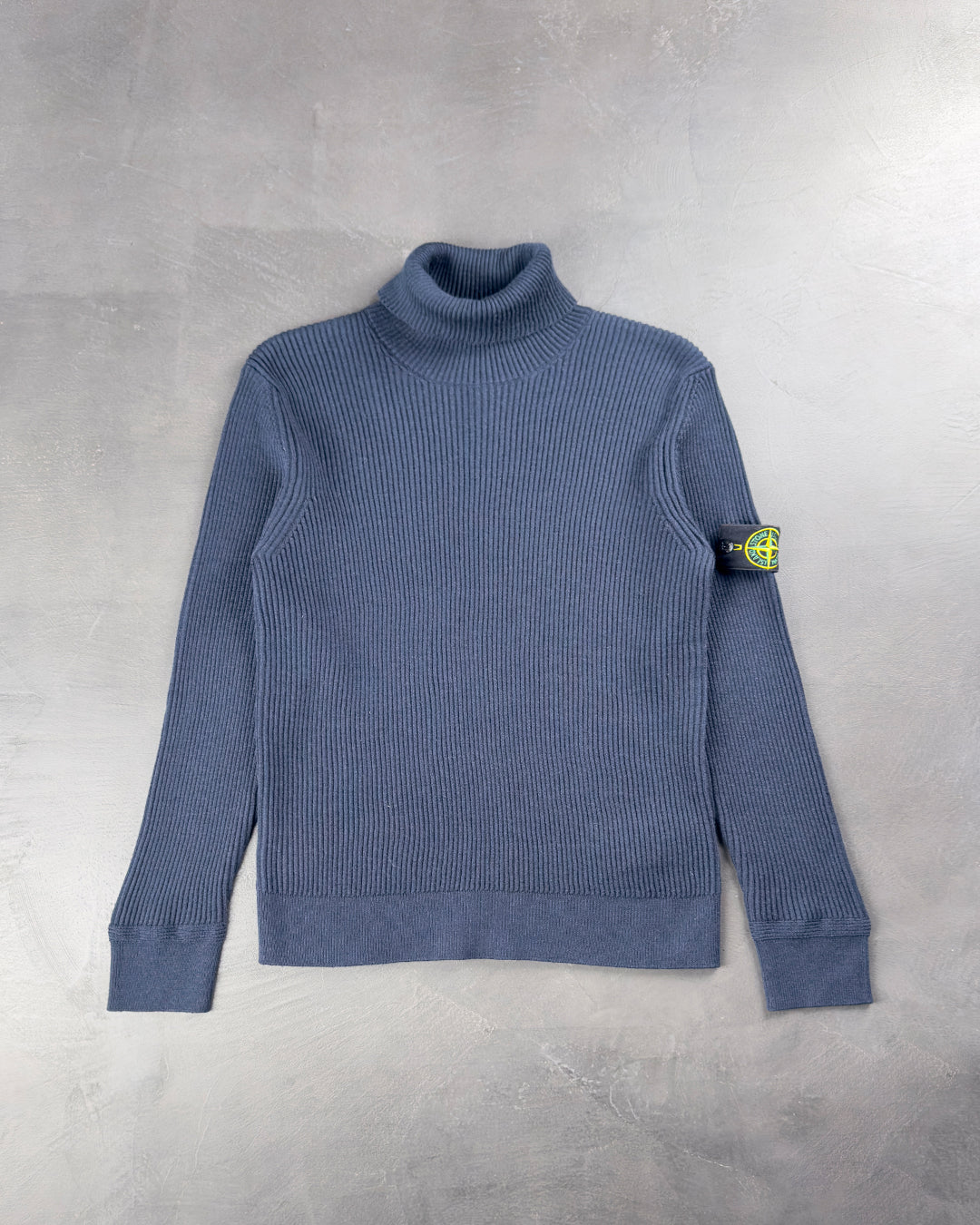 552C2 Turtle Neck Knit Sweater Blue SI0181-BL
