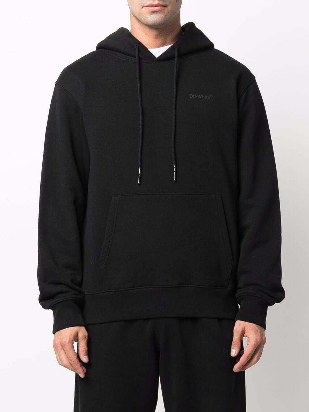 Off-White Diag-Stripe Hoodie Black