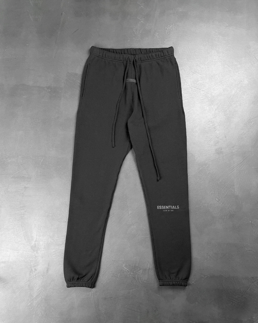 Fear Of God Essentials Tapered Cotton-Blend Jersey Sweatpants Black