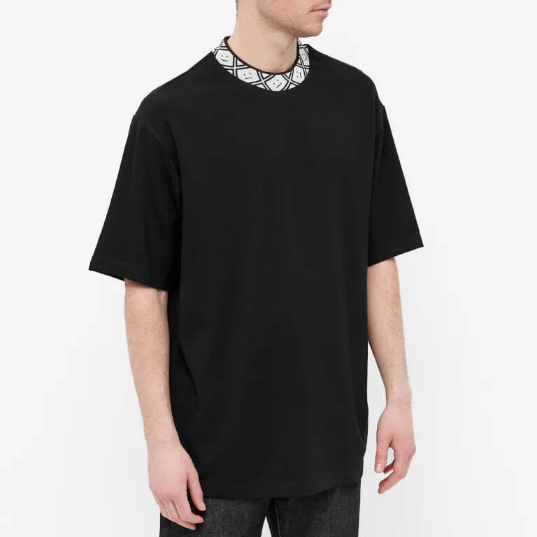 Acne Studios Eternal Rib Face Tee Black