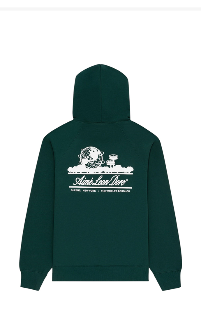 Aime Leon Dore Hoodie Unisphere Botanical Green
