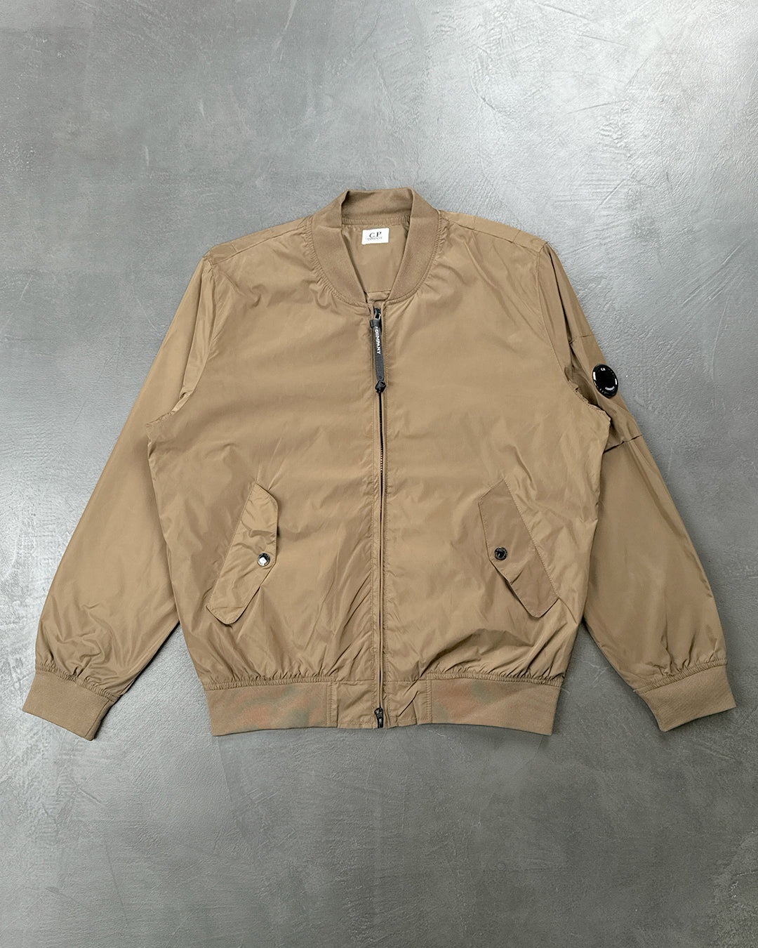 C.P. Company Nycra Arm Lens Bomber Jacket Brown