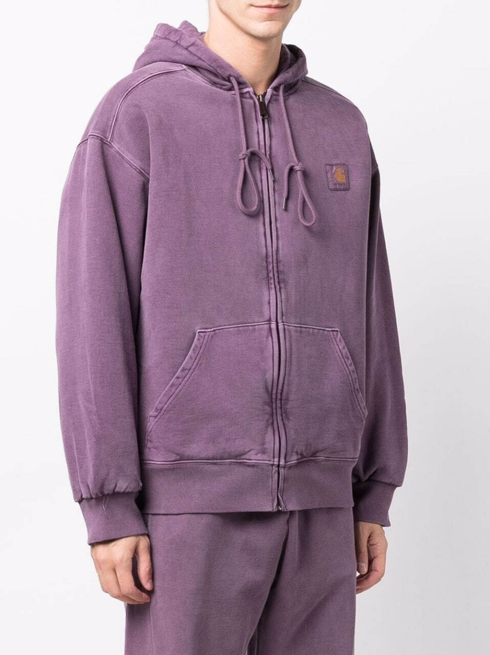 Carhartt WIP Patch Zip Hoodie Washed Purple