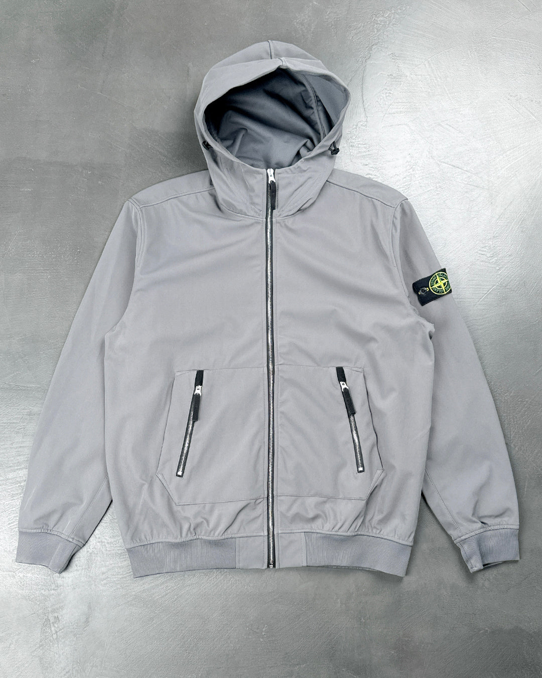 40727 Soft Shell-R Hooded Jacket Grey SI0122-GY