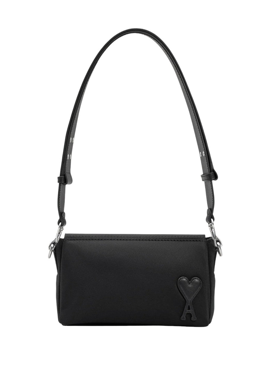 AMI Paris Marcel Nylon Lunch Box Bag Black