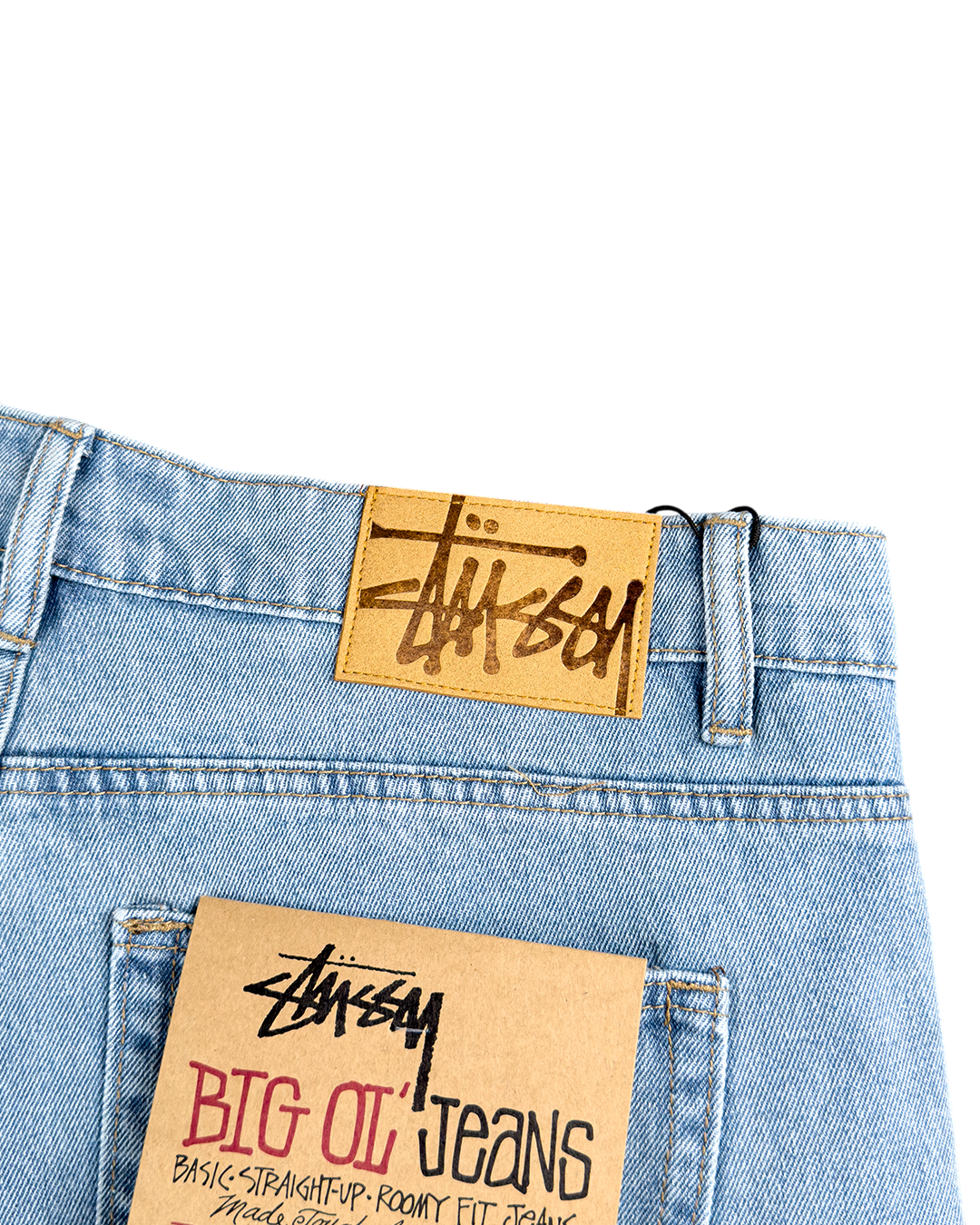 STUSSY SS-Link Big Ol' Jeans Light Blue - UNIFORM