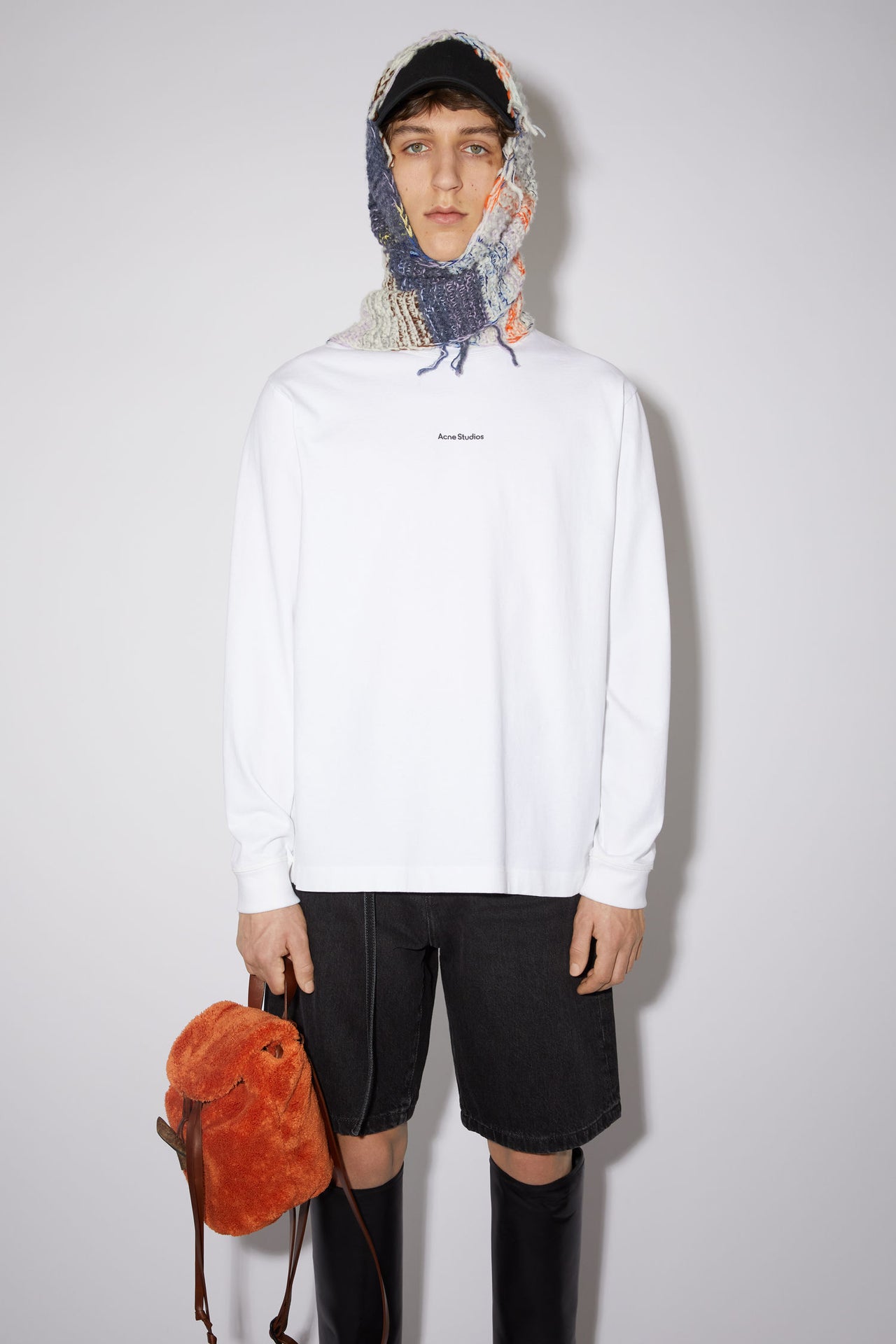 Acne Studios Erwin Long Sleeve Stamp Tee White