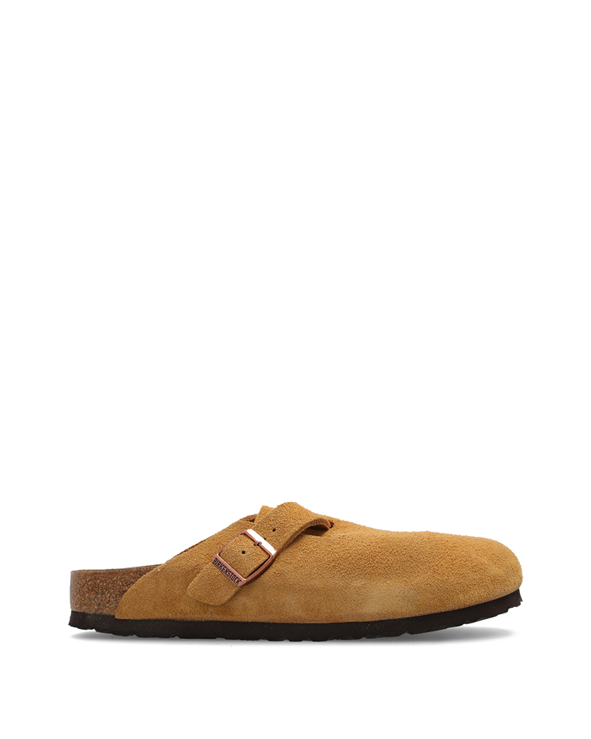 Birkenstock Boston Soft Footbed Suede Leather Brown