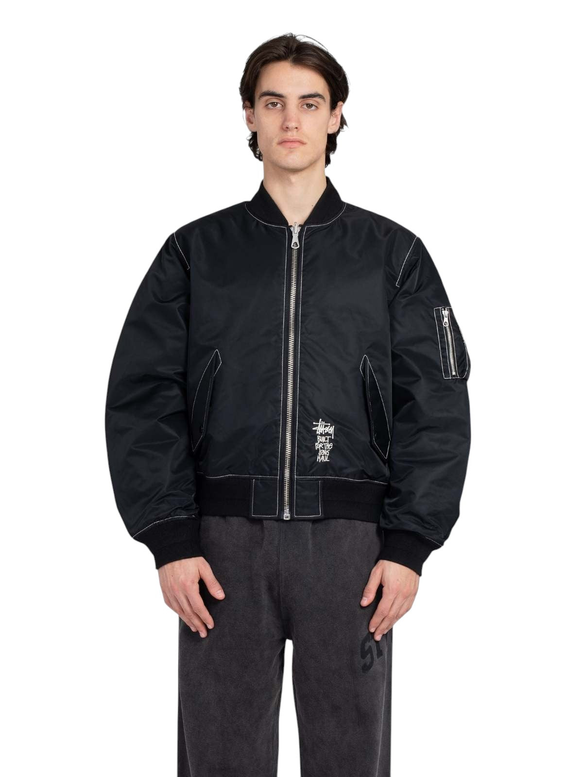 STUSSY Built Reversible Bomber Jacket Black