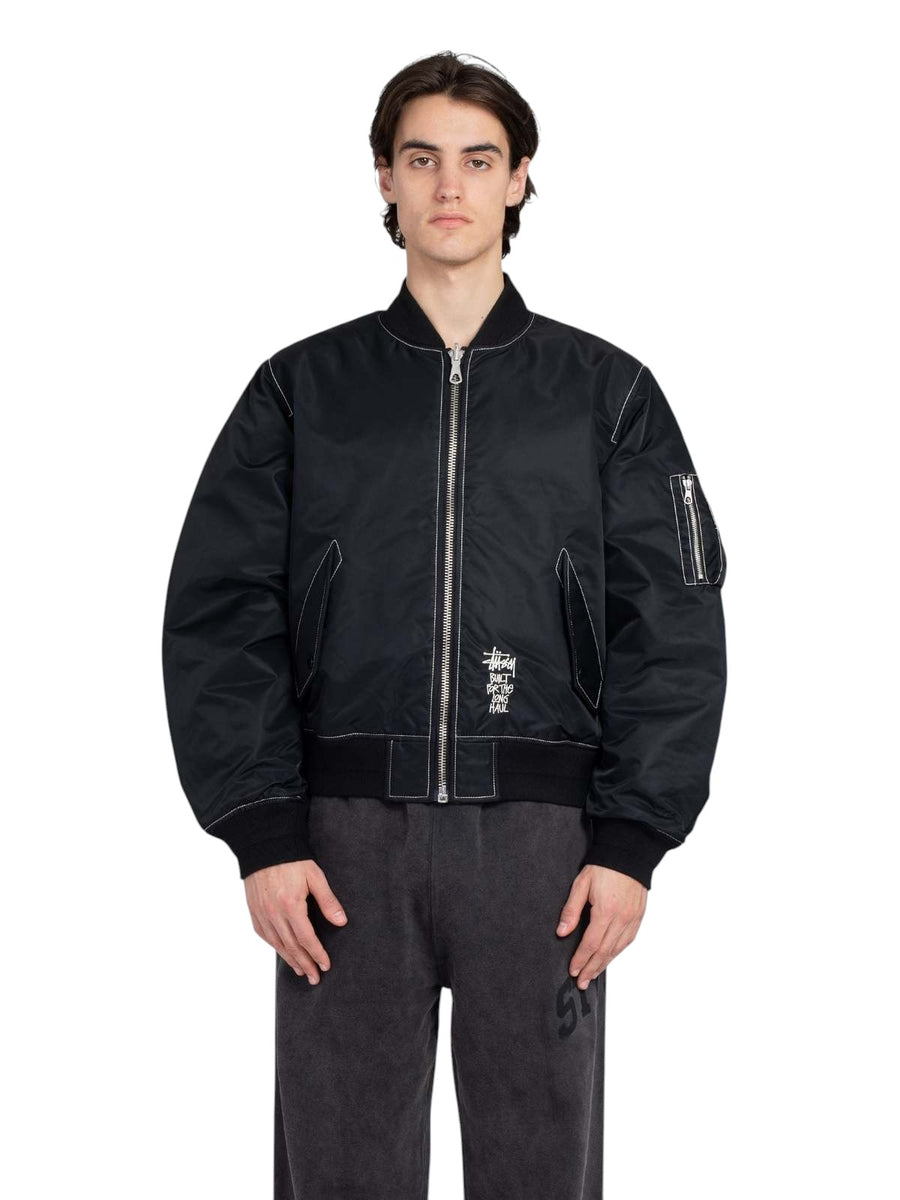STUSSY Built Reversible Bomber Jacket Black