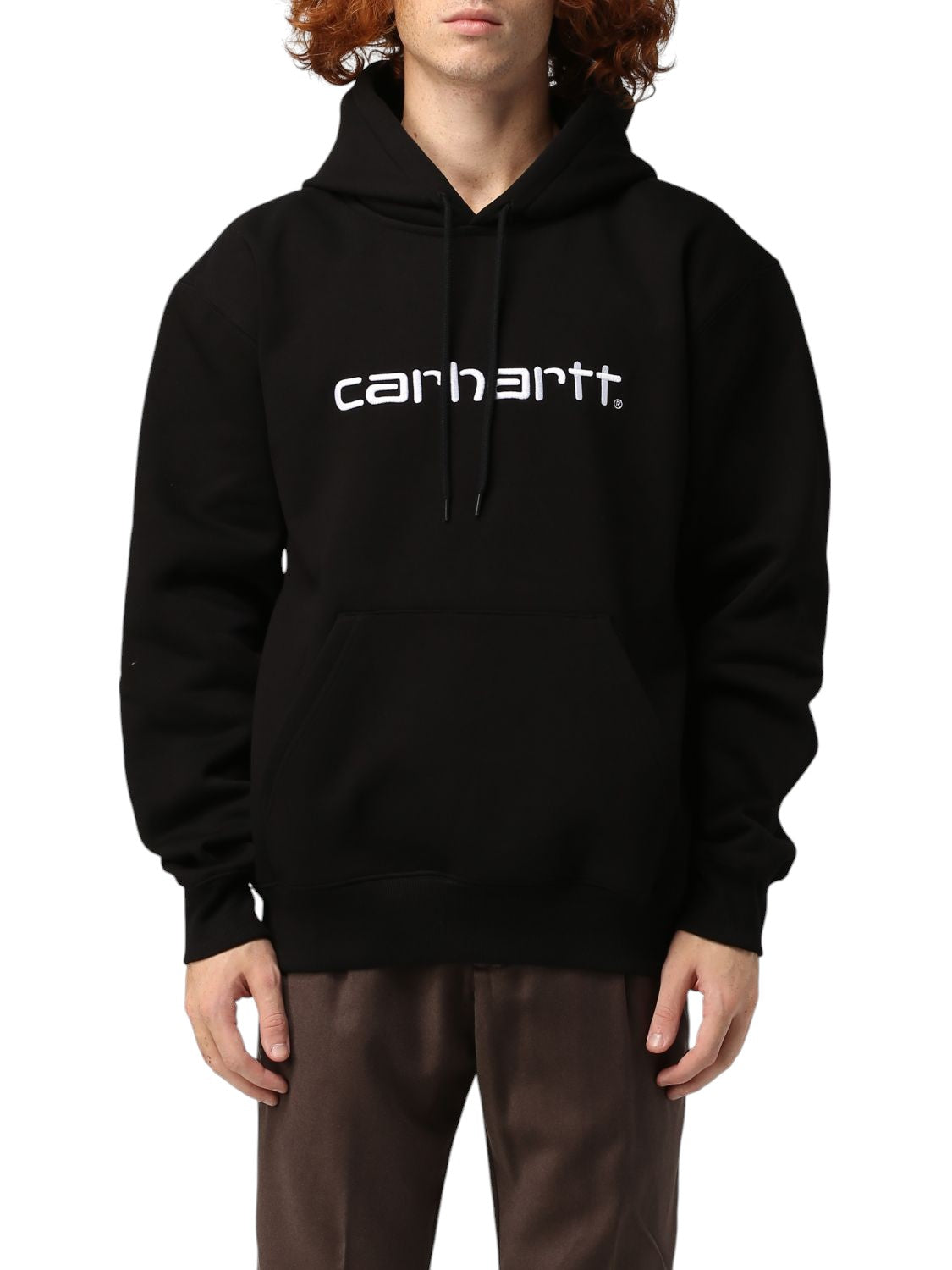 Carhartt WIP Logo Hoodie Black