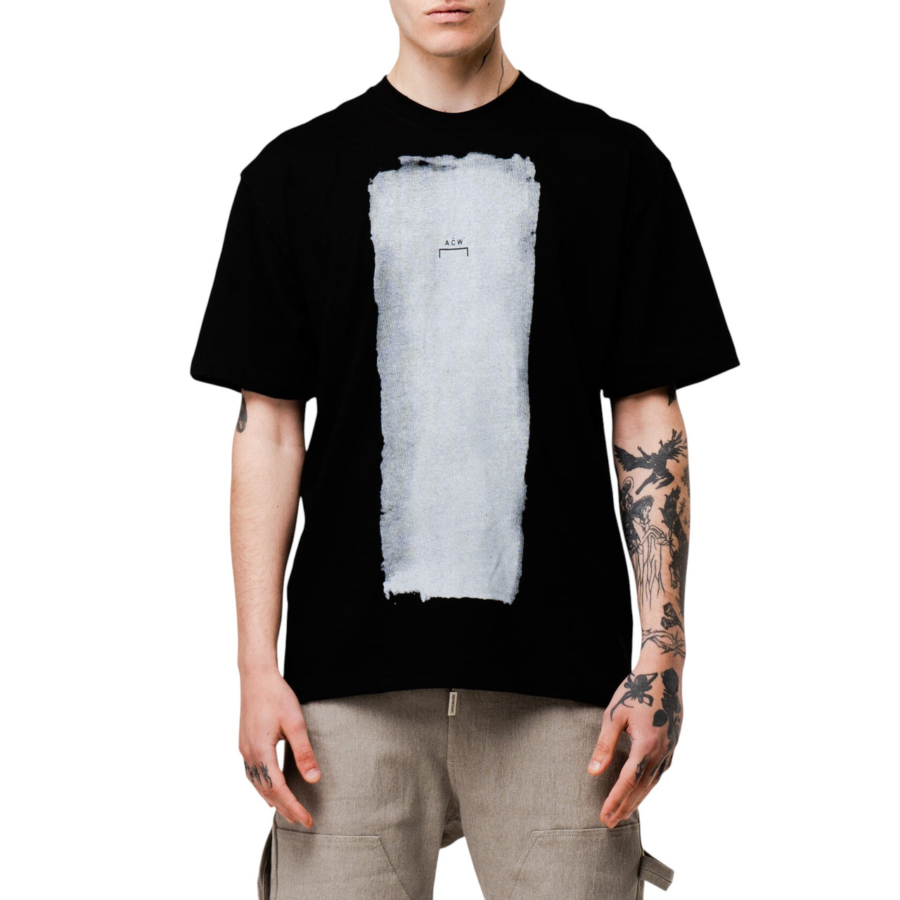 A-COLD-WALL* Block Paint Crew T-shirt Black