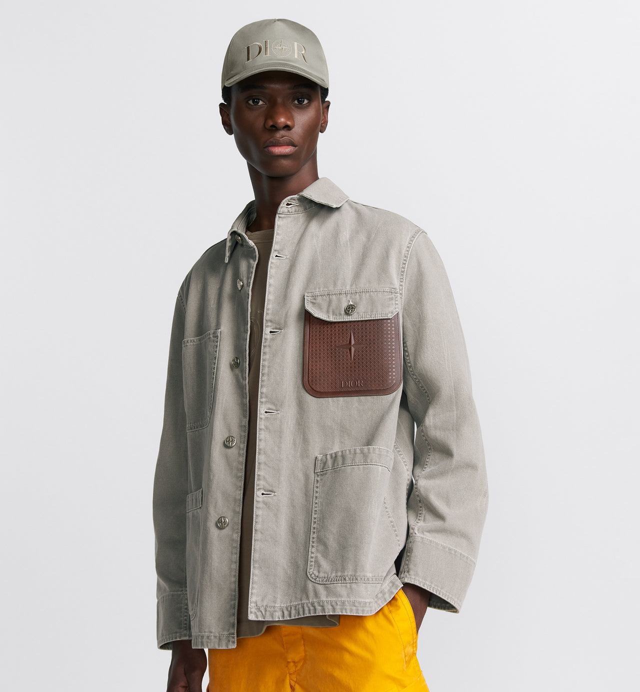 Stone Island x Dior Cotton Canvas Jacket Grey SI0215-GY