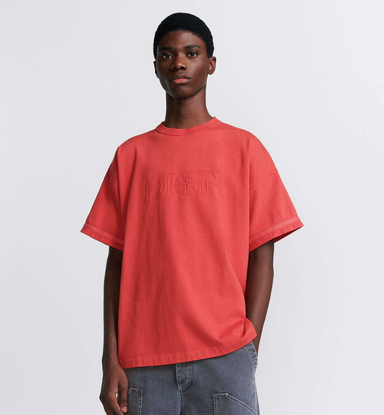 Stone Island x Dior Cotton Jersey T-Shirt Red SI0216-RD