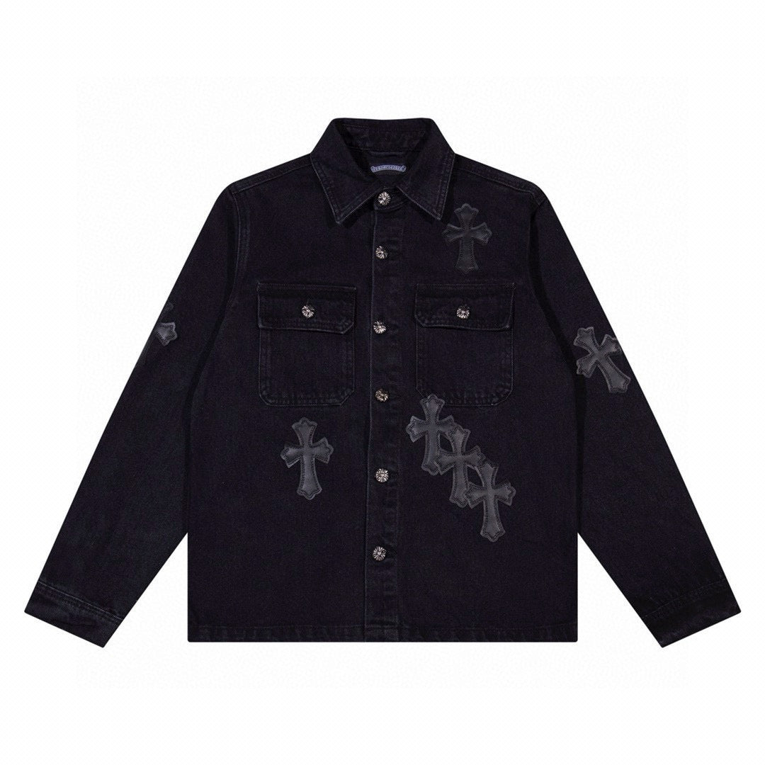 Chrome Hearts Denim Jacket Black CH113-BK