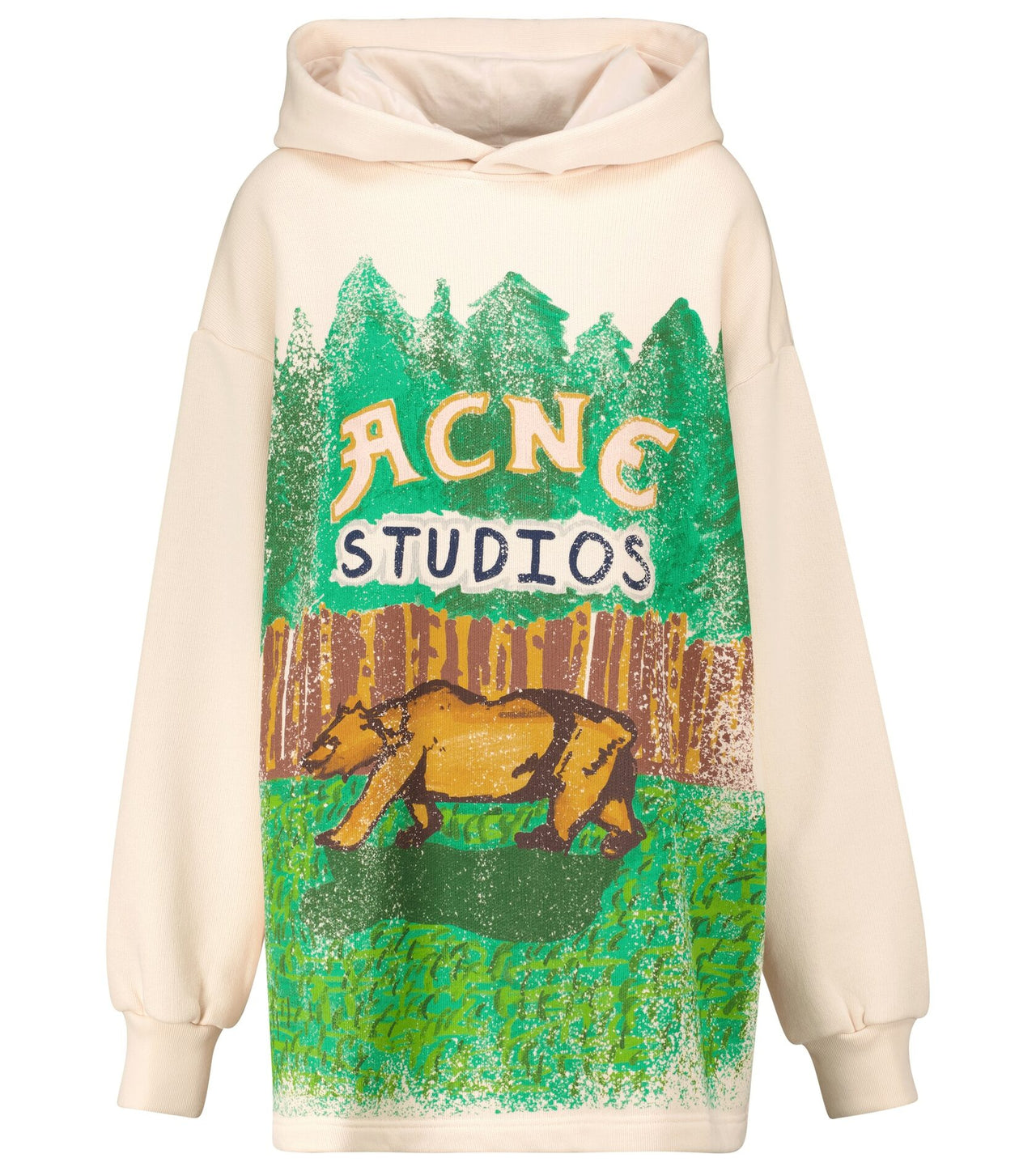 Acne Studios Printed cotton hoodie