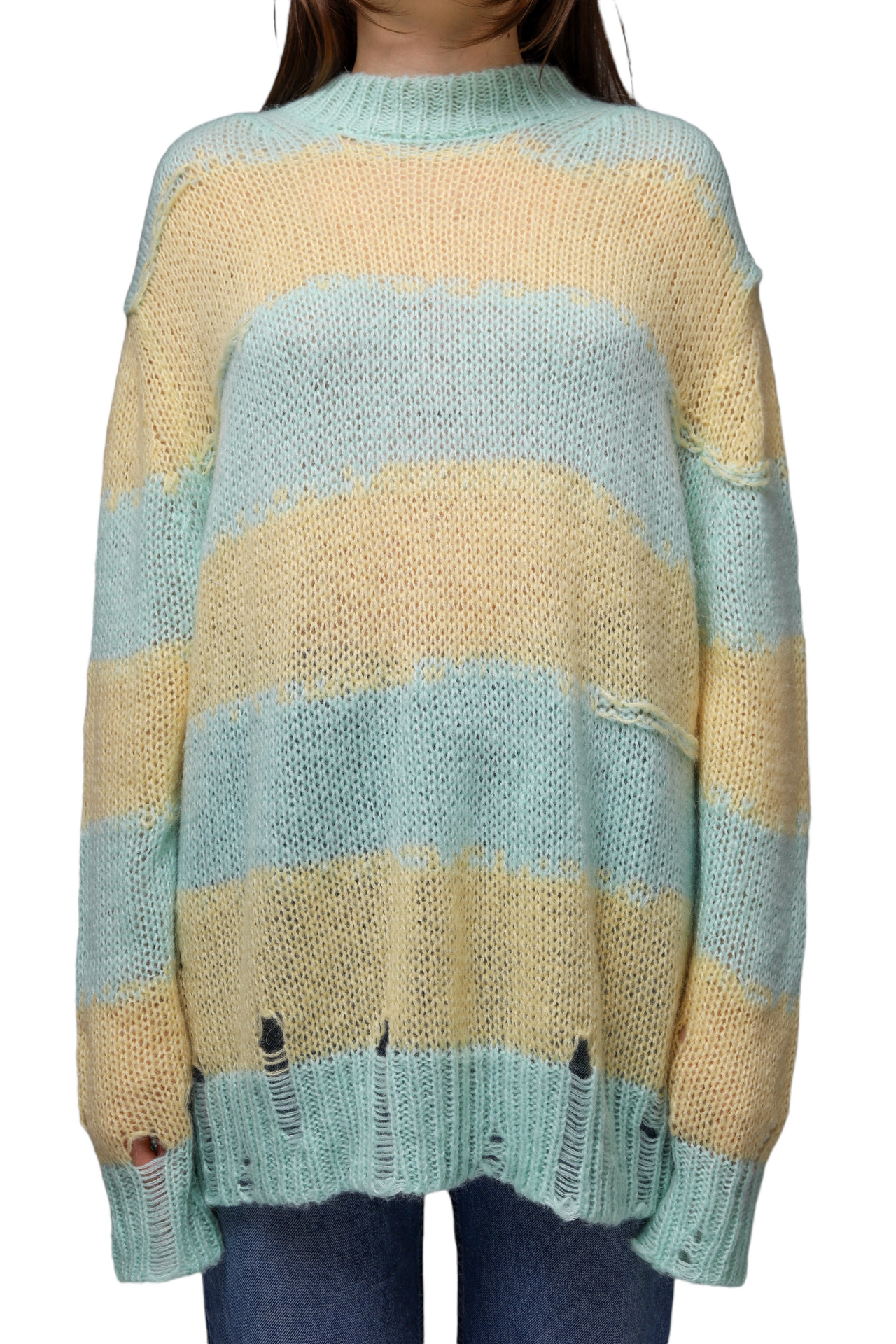 Acne Studios Kantonia Striped Sweater Yellow/Blue