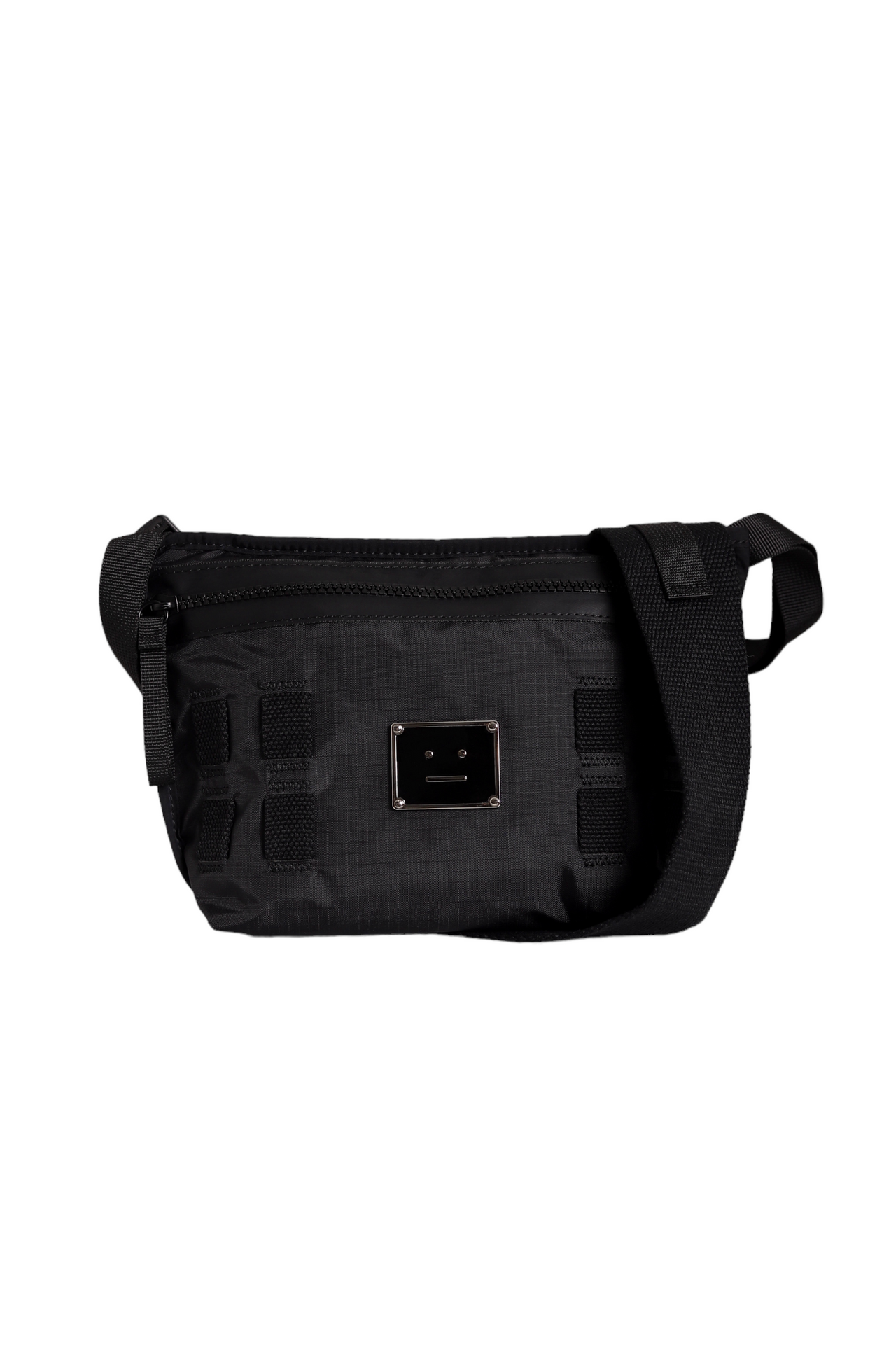 Acne Studios Logo plate belt bag Black