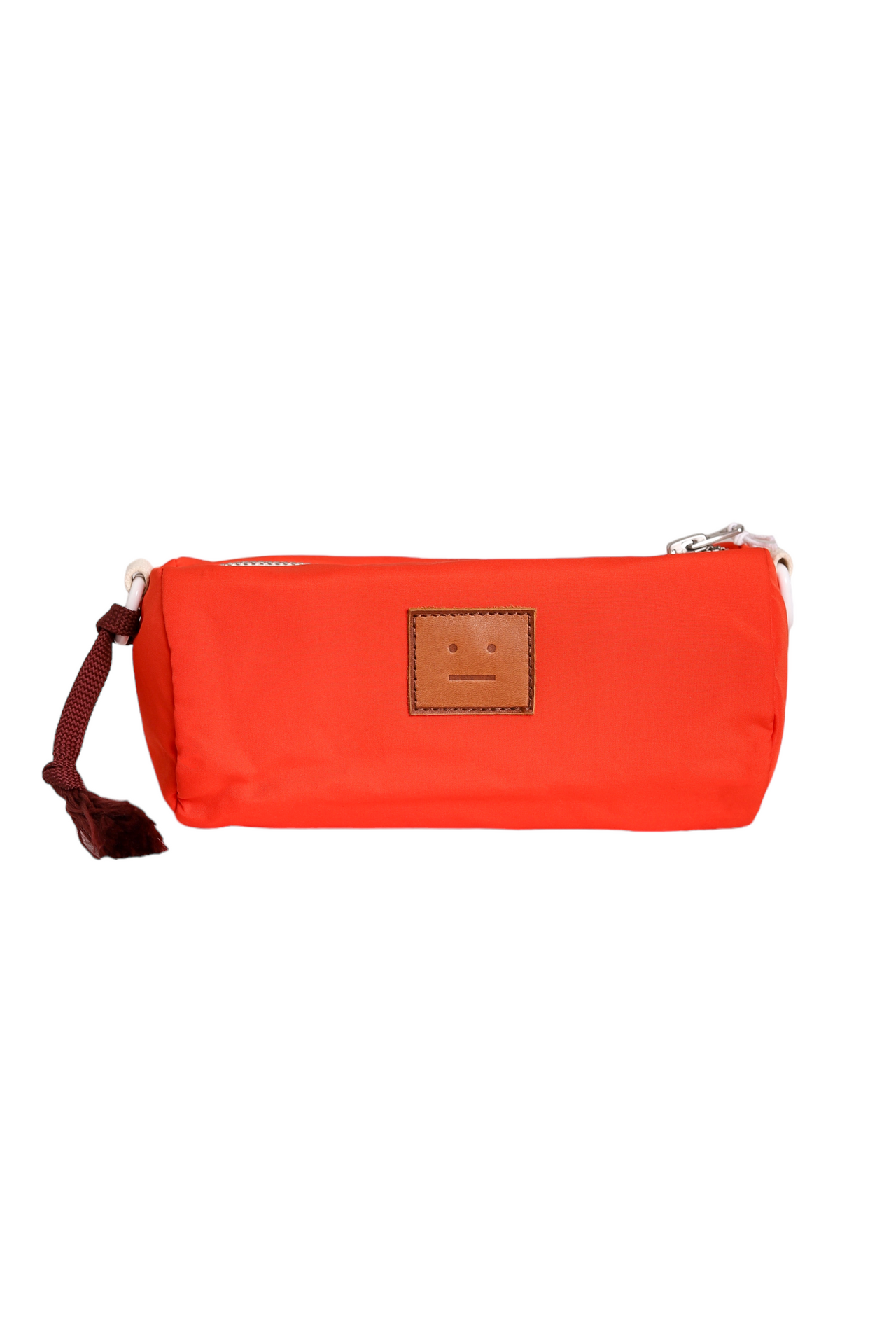 Acne Studios Logo-Appliqued Shell Messenger Bag Orange