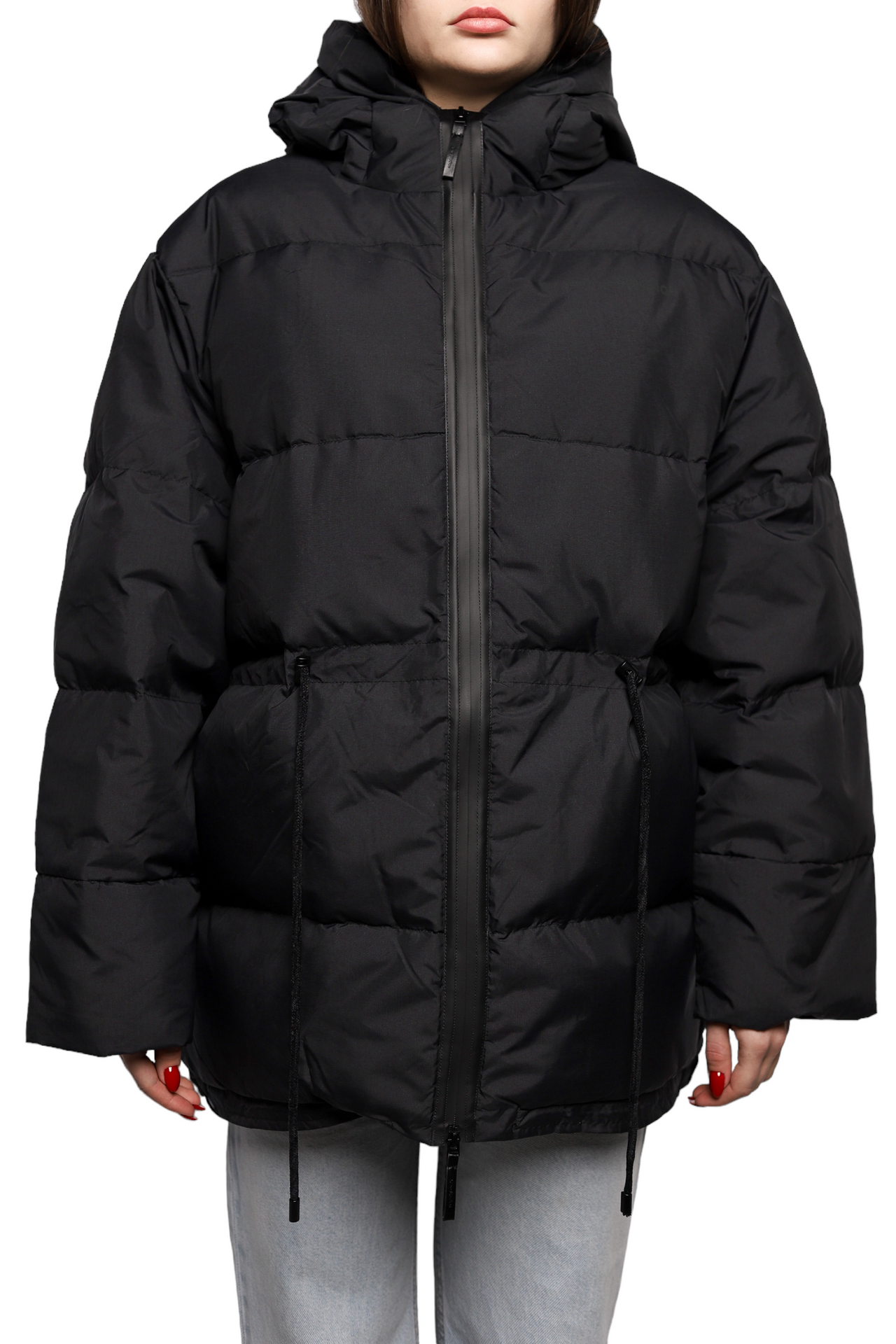 Acne Studios Hooded puffer coat Black