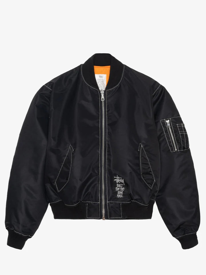 Куртка STUSSY Built Reversible Bomber Jacket Black - UNIFORM Куртка STUSSY Built Reversible Bomber Jacket Black - UNIFORM