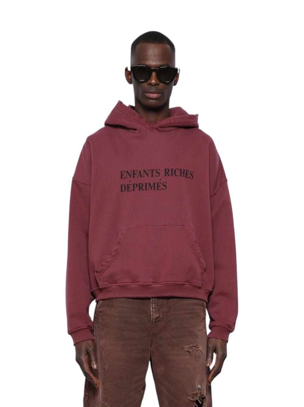 Enfants Riches Deprimes Classic Logo Hoodie Burgundy
