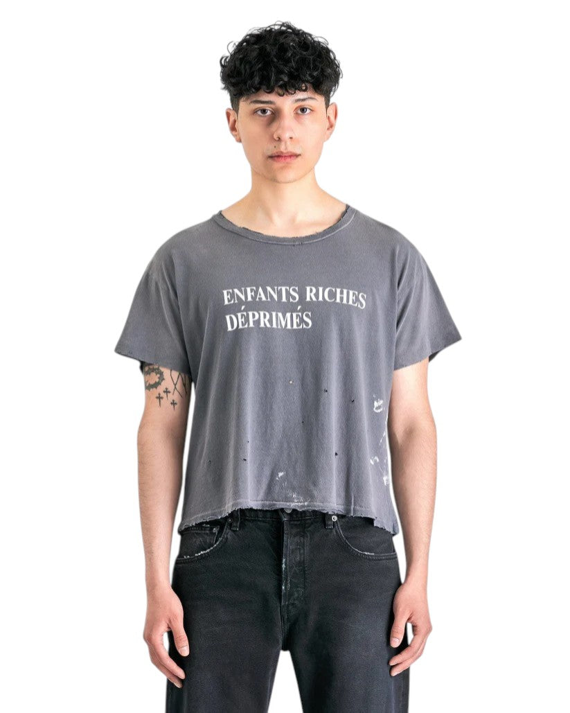 Enfants Riches Deprimes Classic Logo T-Shirt Paint Grey