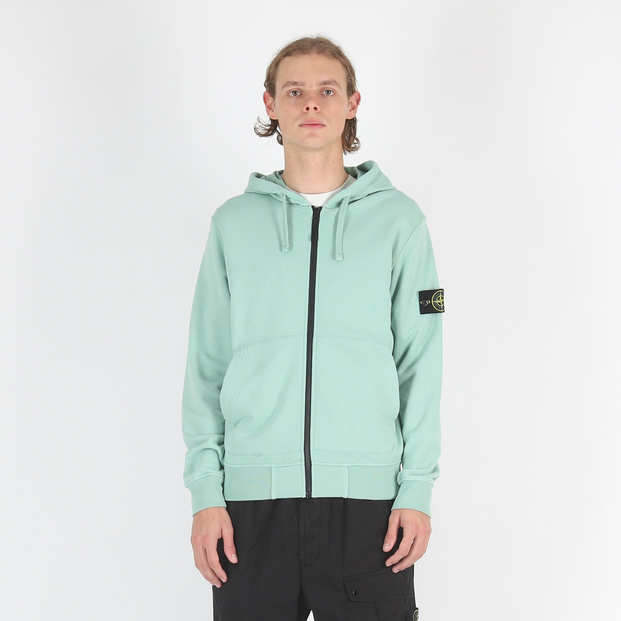 64251 Classic Zip Hooded Sweatshirt Light Green SI0142-LGN