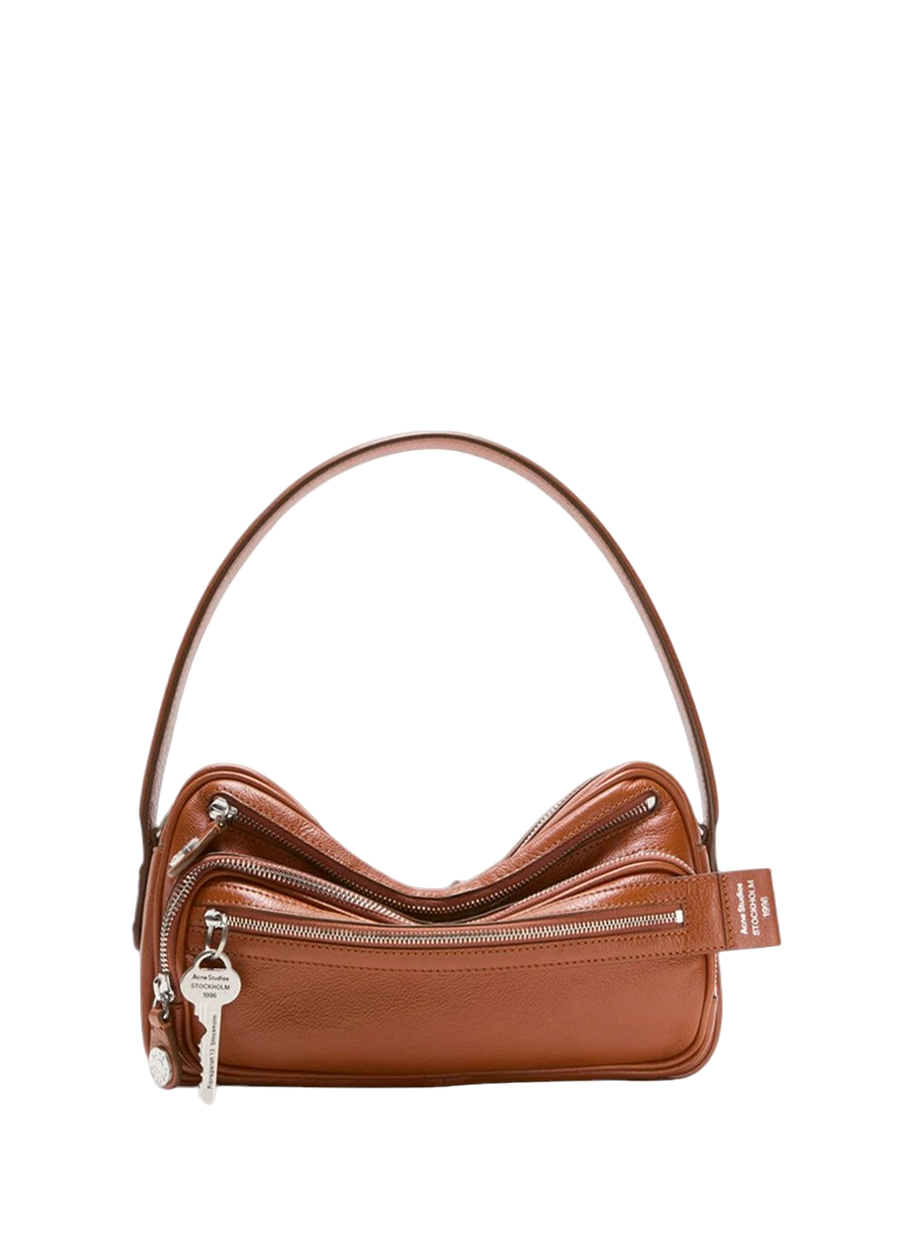 Acne Studios Camero Party Shoulder Bag Cognac Brown