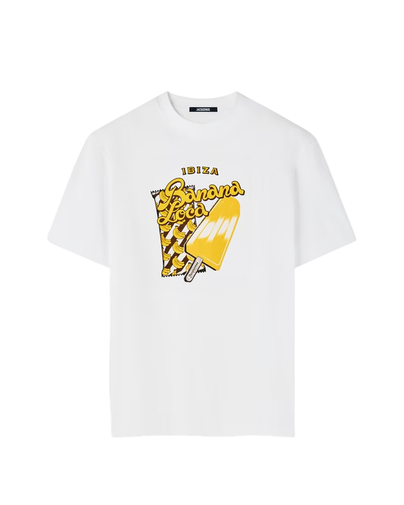 Jacquemus The Ibiza Banana T-Shirt White