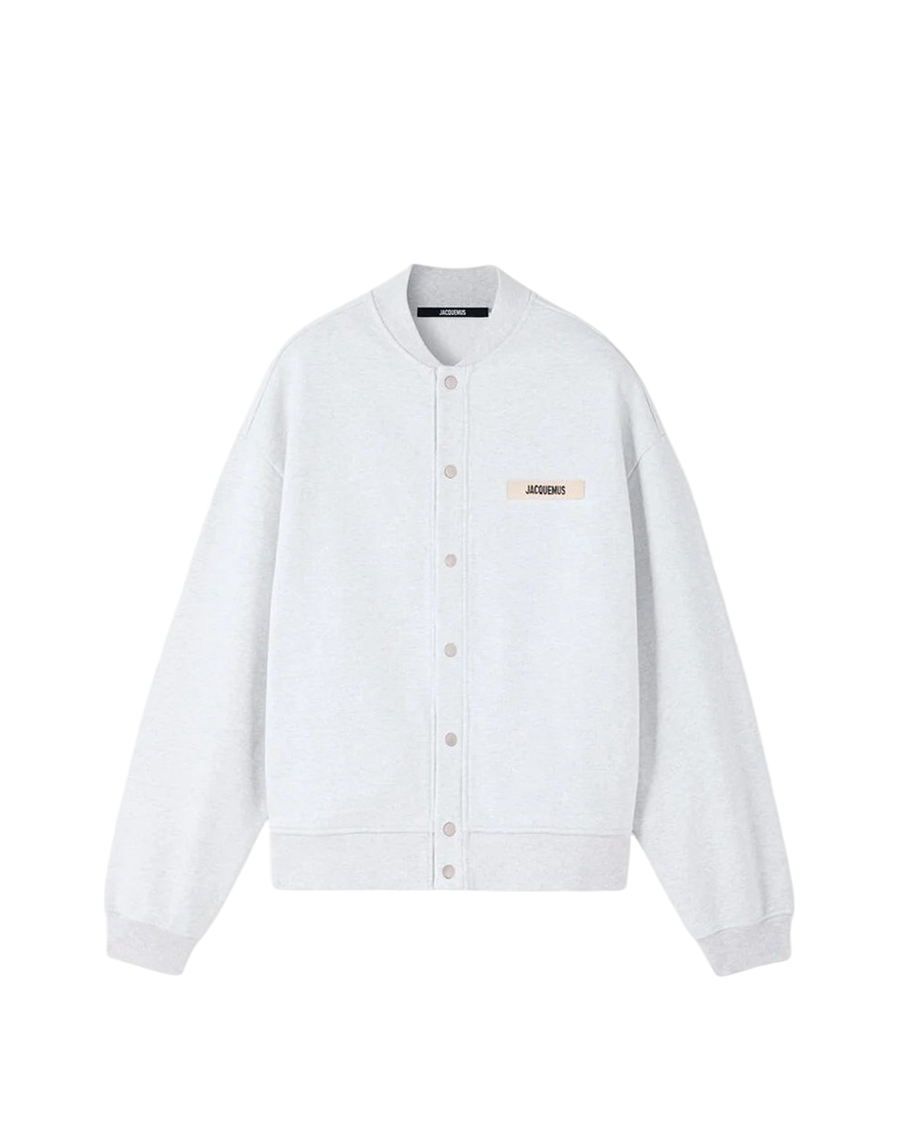 Jacquemus The Gros Grain Cardigan Grey