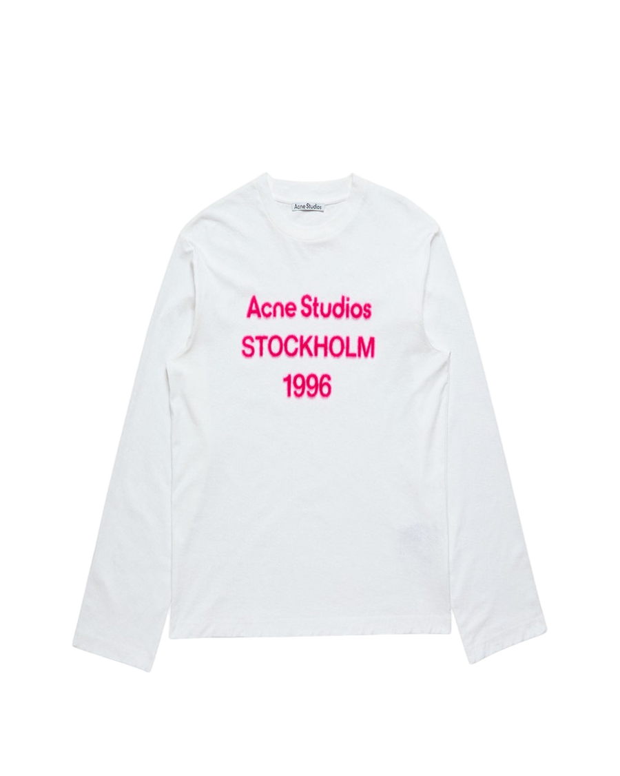 Acne Studios Stockholm 1996 Logo Long Sleeve Off White
