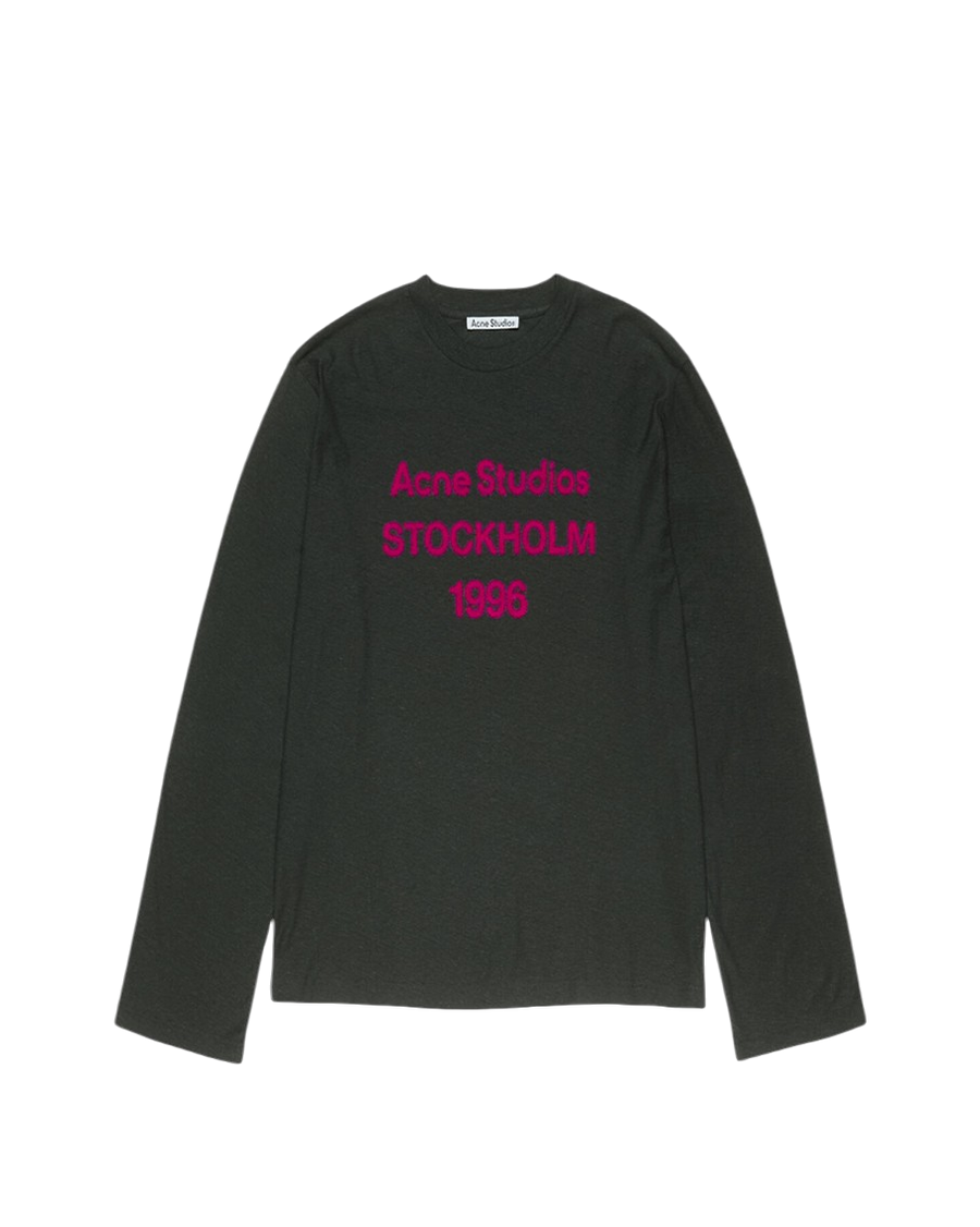 Acne Studios Stockholm 1996 Logo Long Sleeve Black