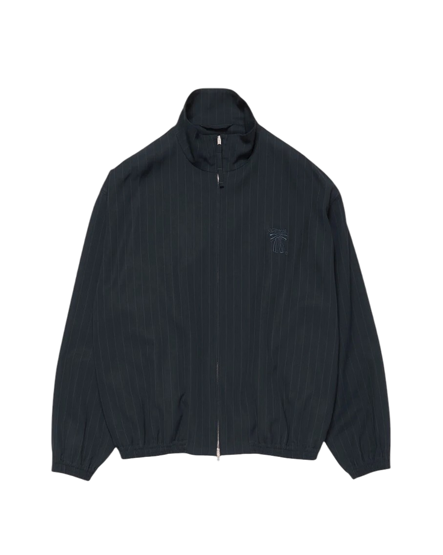 Acne Studios Pinstripe Zip Jacket Navy