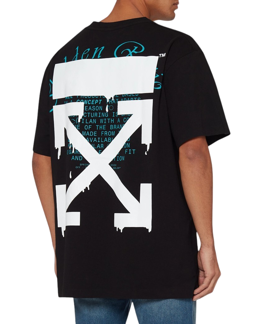 Off-White Dripping Arrow T-Shirt Black
