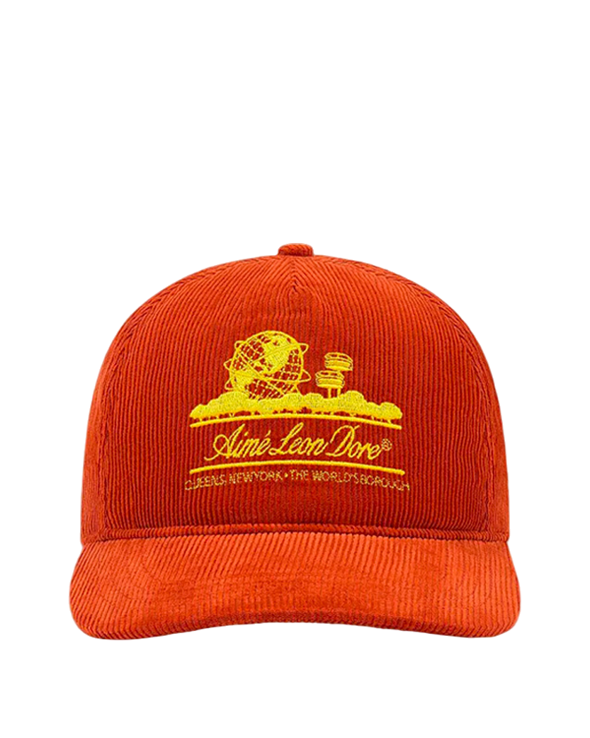 Aime Leon Dore Corduroy Unisphere Hat Rust