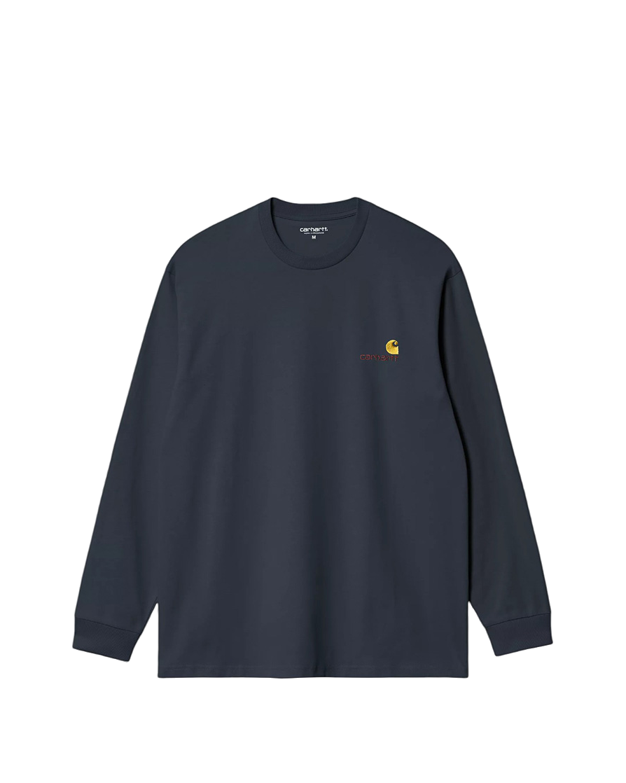 Carhartt WIP Script Long Sleeve T-Shirt Navy