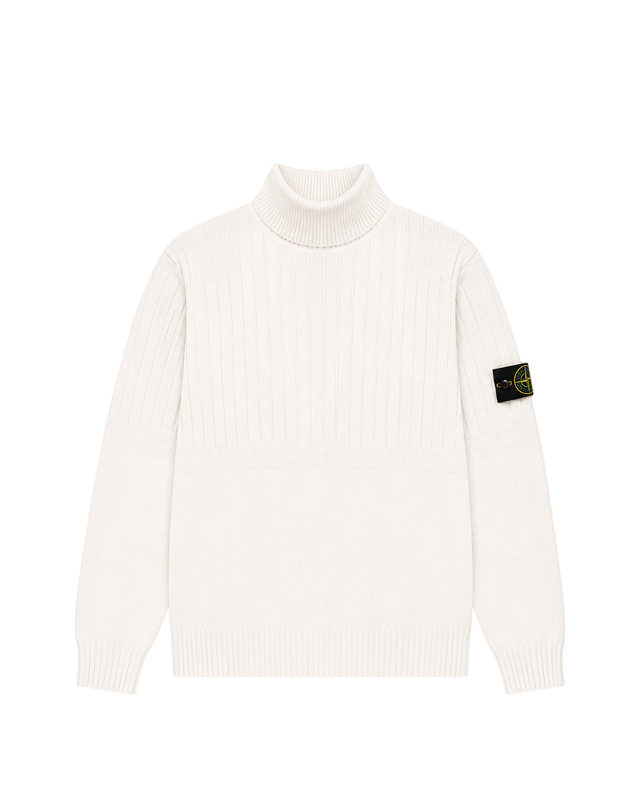 510B6 High Neck Sweater White SI0110-WT