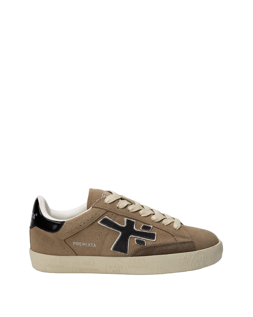 Premiata Stevend Sneakers Brown with Black Tail