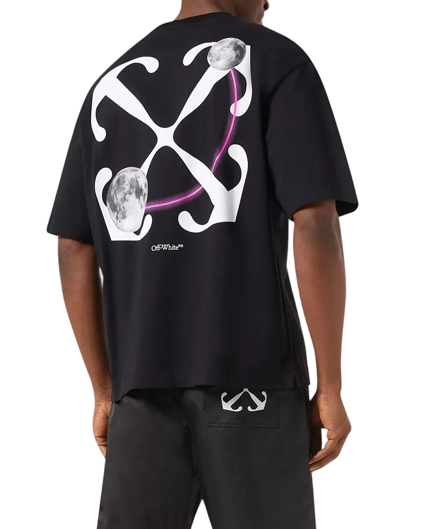 Off-White Double Moon Arrow Skate T-Shirt Black